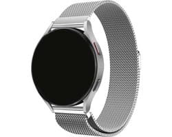 Stravo Smartwatch Milanees bandje 22mm - Zilver - Luxe Milanees horlogebandje geschikt voor Samsung Galaxy Watch 1 46mm / Galaxy Watch 3 45mm / Gear S3 Classic & Frontier - Amazfit GTR 47mm / GTR 2 / GTR 3 - OnePlus Watch / Garmin / Huawei
