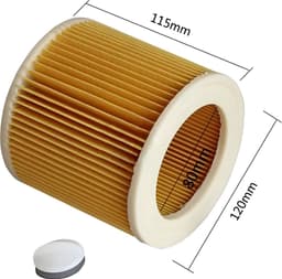 Patroonfilter geschikt voor Kärcher WD1, WD2, WD3 en A series Luchtafvoer Filter Cartridge Water stofzuiger — thumbnail 3