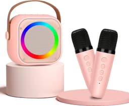 Karaokeset - Karaokesets - Dubbele Microfoon - Karaoke Microfoon Bluetooth - Karaoke Box — thumbnail 1
