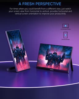 Arzopa A1 Game Z1FC - Portable Gaming Monitor - Ingebouwde Kickstand - 144hz - 16.1 inch — thumbnail 2