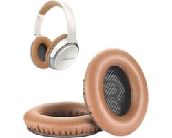 Set Oorkussens geschikt voor Bose QuietComfort 35 ii / 35 / 25 / 15 / 2 / Soundtrue - Soundlink Around-Ear AE2 / AE2W / AE2I - Oorkussens voor koptelefoon - Ear pads headphones beige