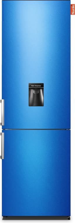 NUNKI LARGEH2O (Blue Metalic Gloss All Sides) Combi Bottom Koelkast, F, 197+71l, Handle, Waterdispenser — thumbnail 1