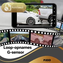 PiXXO Pro 4K Dashcam met Voor & Achtercamera – Ultra HD 2160P - Nachtzicht - Parkeerbewaking - GPS - WiFi - 64GB SD – Voor Auto, Bus & Camper — thumbnail 2