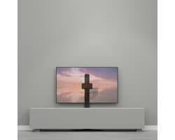 Cavus Hybrid 120B - Tv Muurstandaard - Televisie ophangen zonder boren - Geschikt tot 65 Inch televisie t/m 25 kg - VESA 100x200 - 200x100