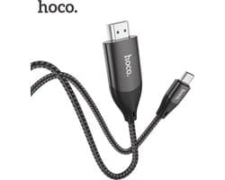 Hoco - USB C naar HDMI Kabel 2 Meter - 4K 30fps - voor Laptop, Televisie en Monitor