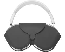 kwmobile cover voor over-ear koptelefoon - geschikt voor Apple AirPods Max / AirPods Max 2 - Van flexibel silicone - In zwart