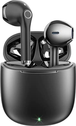 Nubex® Draadloze Oordopjes met Oplaadcase - Bluetooth - Sport Earbuds - Oortjes - Zwart — thumbnail 1