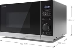 Sharp YC-PS234AE-S magnetron - 900W - 23 liter - zilver — thumbnail 5