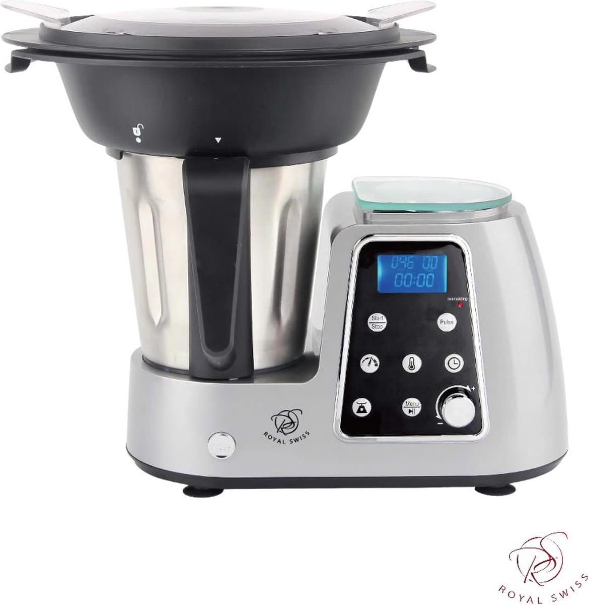 Foodprocessors – Keukenmachine – 1800W – 2.5Liter – RVS Mengkom – 10 Snelheden – wit – Royal Swiss® — afbeelding 1