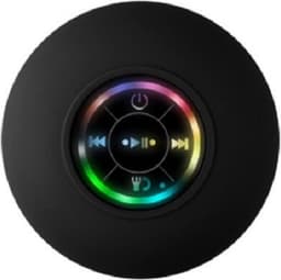 WiseGoods Premium Bluetooth Speaker Waterproof - RGB LED USB - Soundbar Badkamer - Douche Speakers - Muziek - Cadeau - Zwart — thumbnail 1