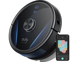 eufy RoboVac LR30 Hybrid+ robotstofzuiger en dweil, iPath Laser Navigation, 3000Pa-zuigkracht