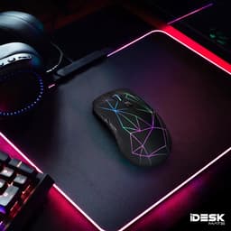 iDeskmate Oplaadbare Gaming Muis Draadloos - 7 Kleuren LED - Bluetooth - Game Muis — thumbnail 2
