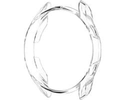 DrPhone SGW TPU case - Extra Dun - Geschikt voor Samsung Galaxy Watch 3 / 45mm - Flexibele Bumper - Transparant