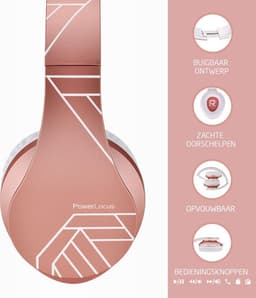 PowerLocus P2 draadloze Over-Ear Koptelefoon Inklapbaar koptelefoon voor kinderen - veilig volume van 85 dB - Bluetooth Hoofdtelefoon - Met microfoon — thumbnail 12