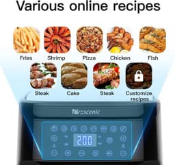 Proscenic T21 Airfryer - Heteluchtfriteuse XXL - App en spraakbediening - 5,5 L - 1700 W - A+++ — thumbnail 7