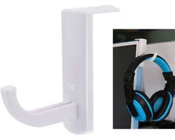 Universele Hoofdtelefoon Hanger PC Monitor Bureau Headset Houder Hook (Wit)