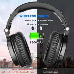 OneOdio Pro C Black – DJ Koptelefoon – Over-Ear – Bedraad – Met Microfoon — thumbnail 3