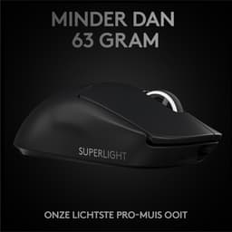 Logitech G Pro X Superlight - Draadloze Esports Gaming Muis - Zwart — thumbnail 3