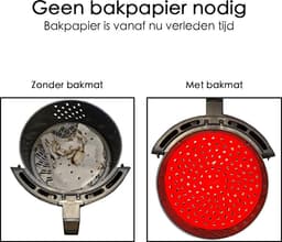 Merkloos Universeel inlegvel voor heteluchtfriteuse - Accessoire voor heteluchtfriteuse - 2 Stuks - Vaatwasserbestendig — thumbnail 6