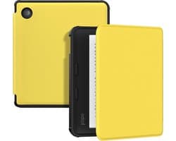 Hoesje voor 7 inch e-reader 2024, Ultra Dun met Automatische Wake/Sleep - Geel - Beschermhoes voor 7 inch e-reader 2024 - Lichtgewicht Folio Hoesje.