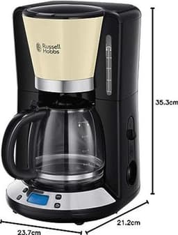 Russell Hobbs 24033-56 Colours Plus+ Koffiezetapparaat met glazen kan - Creme — thumbnail 5
