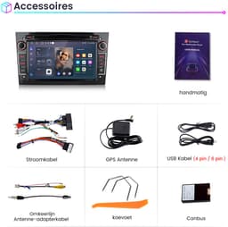 Awesafe Autoradio - Geschikt Voor Opel Meriva Corsa C D Astra G H - Draadloos Apple Carplay & Android Auto - Android 14 - Radio met navigatie - 7 inch HD touchscreen - Ram 2GB + Rom 64GB - Helder Zwart — thumbnail 5