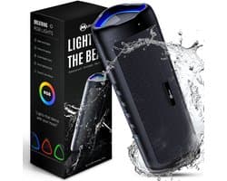 Muring Draadloze Bluetooth Speaker - Muziek Box - Tot 20 uur Afspeeltijd - TWS Pairing - Bluetooth 5.3 - Partybox - Luidspreker - Geluidsbox - Zwart