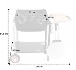 ROMA houtskoolbarbecue met pizzabereiding — thumbnail 1