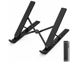 Sounix Laptop Standaard - Laptopstandaard - Geventileerde Koelcomputerstandaard - Verstelbare - 10-15.6" - Zwart