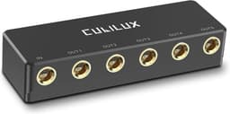 Hoofdtelefoon Splitter Box 6,35 mm - 1/4” Stereo Multi Audio Verdeler voor Gitaar, Studio Opname en Live Performances — thumbnail 1