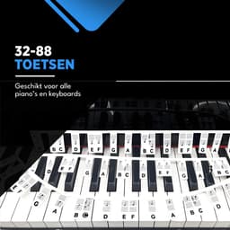 Finesse Siliconen Toetsenwijzer - Piano Stickers - Herbruikbaar Zonder Lijmresten - 32/37/49/54/61/88 — thumbnail 4