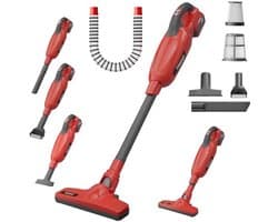 Draadloze Stofzuiger met 13 KPA Zuigkracht en 4 Ah Li-Ion Batterij - Ideaal voor Huishoudelijk Gebruik en Auto