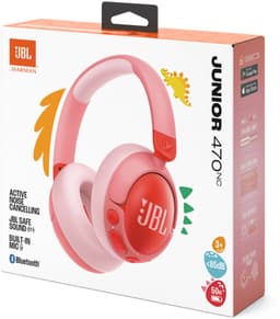 JBL Junior 470NC - Draadloze Kinderkoptelefoon - Bluetooth - Noise Cancelling - Veilig Volume <85 dB - Over-ear - 50 uur batterij - Met Microfoon - JBL Headphones-app - Voor Tablet & School - Roze — thumbnail 9