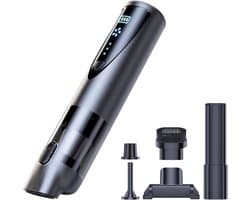 Snoerloze autostofzuiger, 2000Pa zuigkracht handheld stofzuiger, met detailkit, draagbare mini stofzuiger voor zowel nat als droog gebruik, geschikt voor autodetails, schoonmaken thuis en buitenshuis.