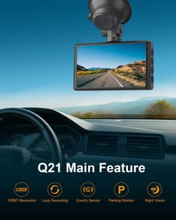 Auto Camera 1080P FHD met 3" IPS Scherm en 176° Groothoeklens — thumbnail 5