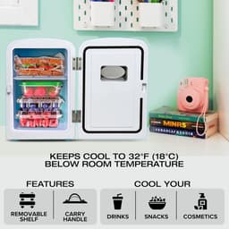 Mini Koelkast - Minibar - Skincare Fridge - Blauw — thumbnail 3