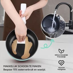 VIN® Hotpot Electrisch Chinees – Kaasfondue Pan Elektrische Multipan – Multifunctioneel 1.7L - Chinese Fondue 200/600Watt – Saute Pan – Friteuse – Hete Pan- Stomer – Langzame Kookplaat – Gemakkelijk Schoon te Maken - Groen — thumbnail 3