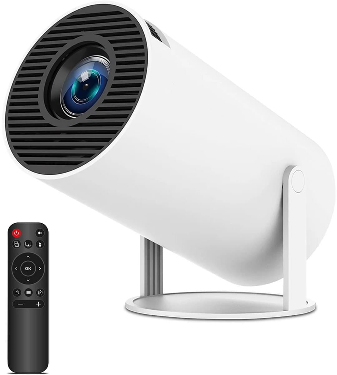 2025 Mini Beamer WiFi 6 met 4K Ondersteuning | Android 11.0 Smart Projector | Alles-in-één Smart TV Projector | 290 ANSI Lumen | Draagbaar & 180° Rotatie | Bluetooth 5.0 | Home cinema – Thuisbioscoop & Presentaties — afbeelding 1