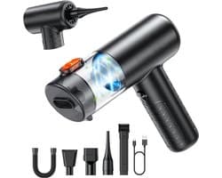 Stofzuiger - Stofzuiger Draadloos - Handstofzuiger - Handstofzuiger Oplaadbaar - Auto Stofzuiger - 4-In-1 Mini-Stofzuiger Met Luchtblazer - Met 28000 Pa Zuigkracht - Voor Auto, Huis En Keuken