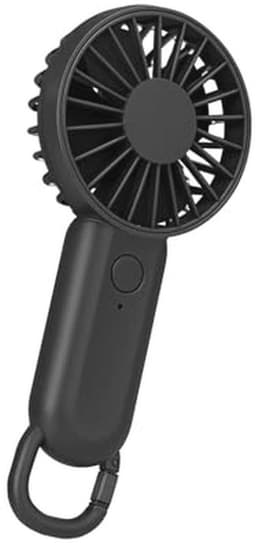 Mini USB-ventilator met karabijnhaak - oplaadbaar en draagbaar met 3 snelheden voor binnen en buiten — thumbnail 2