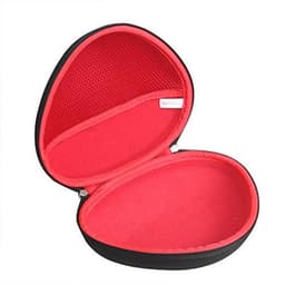 Hard Travel Case voor Bluetooth Hoofdtelefoon Over Ear - Zwart met Binnenrood — thumbnail 5