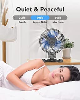 USB Bureauventilator - Draagbare Mini Ventilator met Variabele Snelheid voor Kantoor, Slaapkamer en Thuis — thumbnail 1