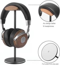 Houten Hoofdtelefoonhouder voor Alle Hoofdtelefoonmaten — thumbnail 2
