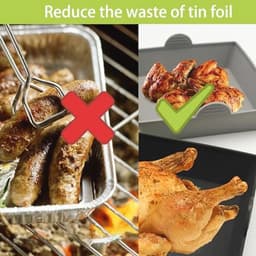 Siliconen Bakplaat Set voor Oven - Herbruikbare Antiaanbak Bakplaten voor Airfryer en Magnetron, Veilig en Makkelijk Schoon te Maken — thumbnail 3
