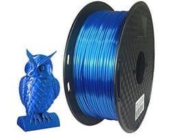 Zijde Saffier Blauw 3D Filament 1.75 mm 1KG - Glanzend Metallic 3D Print Materiaal