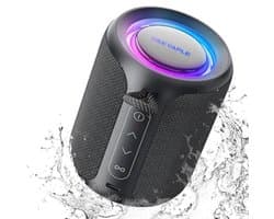 Draagbare Bluetooth luidspreker met waterdicht ontwerp en RGB-verlichting voor buitengebruik