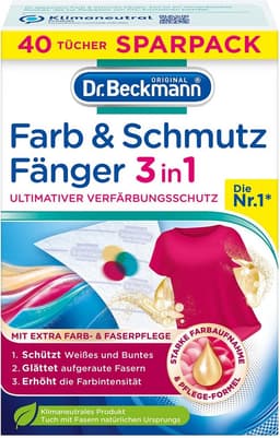 Kleurvanger Doekjes 3in1 met Extra Kleur- en Vezelzorg voor Wasmachine - 320 Stuks — thumbnail 2