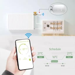 Zigbee Slimme Radiatorthermostaat Set van 5 met Wifi Verwarmingsregeling — thumbnail 3