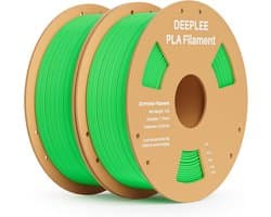 PLA Filament 1.75 mm Neongroen - 2 kg (2x 1 kg) voor 3D Printer - Maatnauwkeurigheid +/- 0.02 mm
