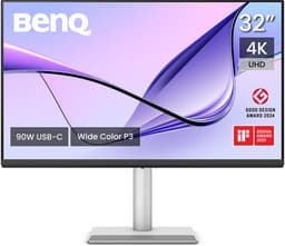 BenQ Glossy Mac Monitor MA320UP 32 inch - 4K UHD Nano Glans Beeldscherm voor MacBook Pro/Air en Mac mini - 2 x HDMI - 2 X USB-C - 90W voeding - USB-hub - P3-kleurengamma — thumbnail 1
